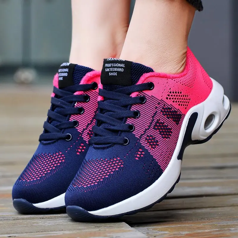 Big Size Summer Air Cushion Sports Woman Breathable Mesh Sneakers Platform Sport Shoes Women's Running Shoes Blue Red GME-1771
Big Size Summer Air Cushion Sports Woman Breathable Mesh Sneakers Platform Sport Shoes Women's Running Shoes Blue Red GME-1771
