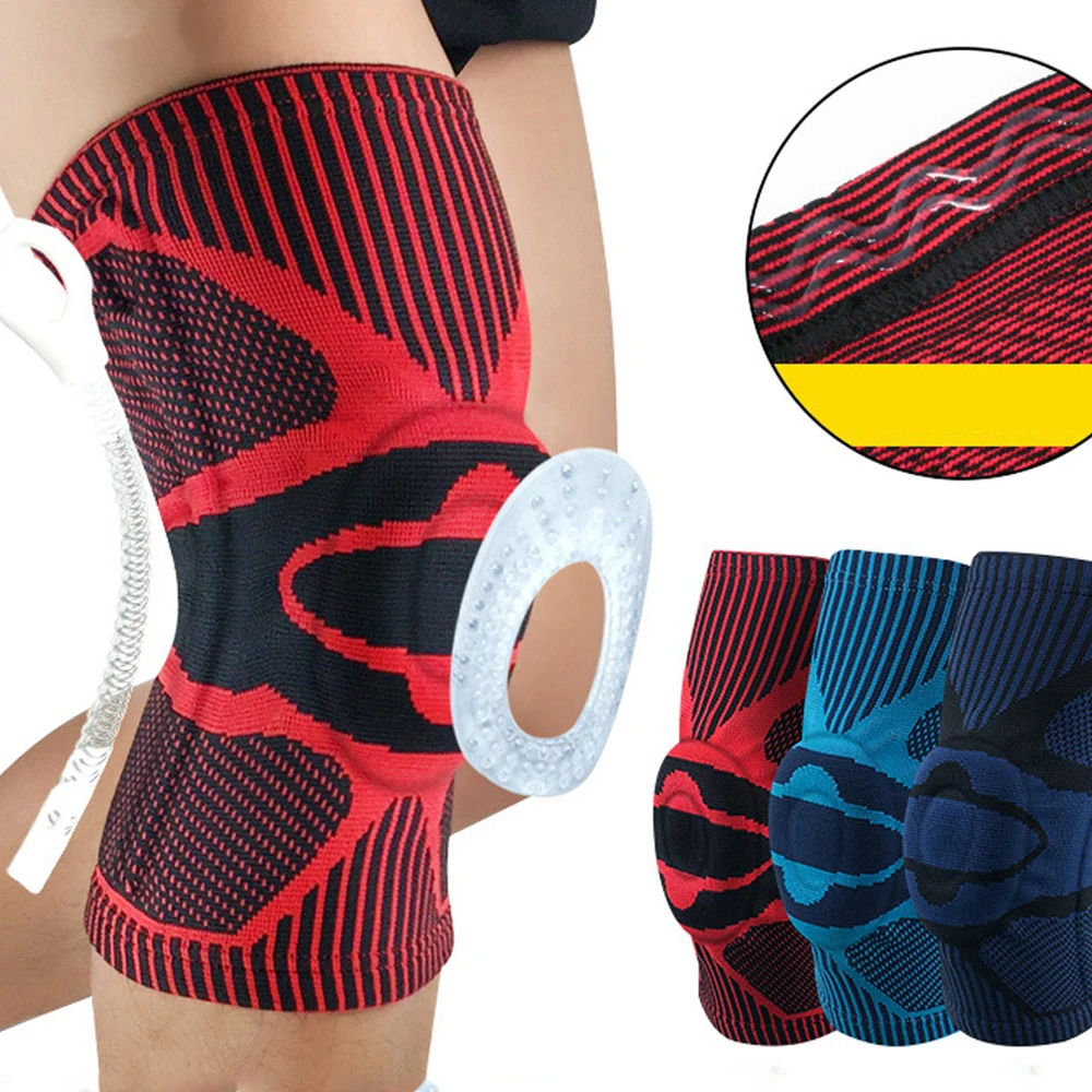 1 PCS Sports Fitness Protector Brace Silicone Spring Knee Pad Running Basketball Compression Relieve Knee Joint Injuries Support
1 PCS Sports Fitness Protector Brace Silicone Spring Knee Pad Running Basketball Compression Relieve Knee Joint Injuries Support