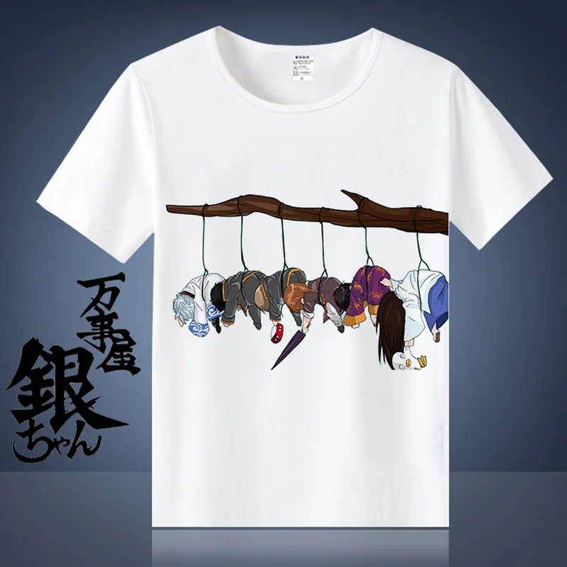 Новая летняя мужская футболка Gintama Косплей Sakata Gintoki забавная крутая мультяшная футболка повседневные футболки с коротким рукавом
Новая летняя мужская футболка Gintama Косплей Sakata Gintoki забавная крутая мультяшная футболка повседневные футболки с коротким рукавом