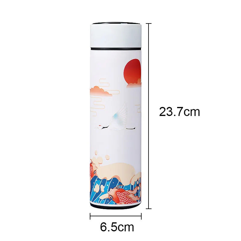 Chinese Style Smart Thermal Cup 450ml Thermos Water Bottle Stainless Steel Smart Temperature Display Vacuum Flask Mug Gift
Chinese Style Smart Thermal Cup 450ml Thermos Water Bottle Stainless Steel Smart Temperature Display Vacuum Flask Mug Gift