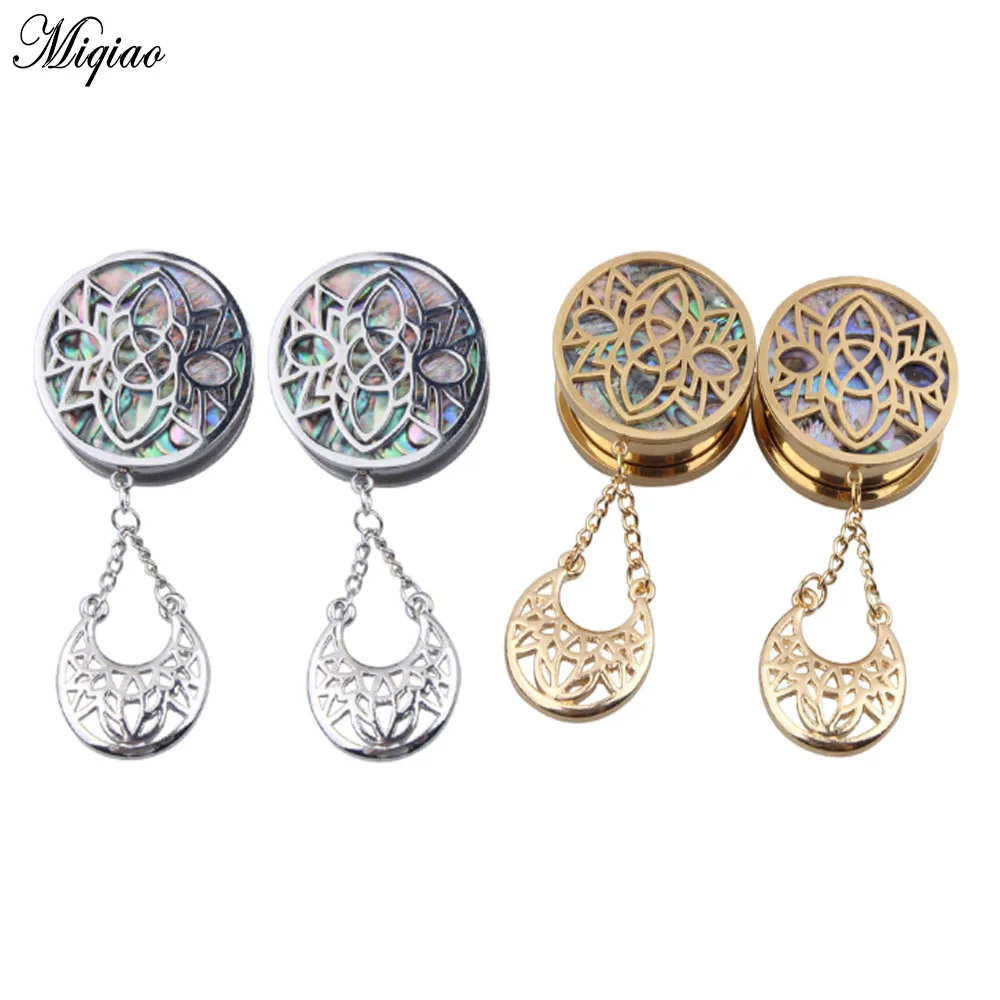 

Miqiao 2 Pcs 8-25mm Perforated Jewelry Hollow Shell Paper Ear Ear Expander 316L Stainless Steel Ear Ear Piercing