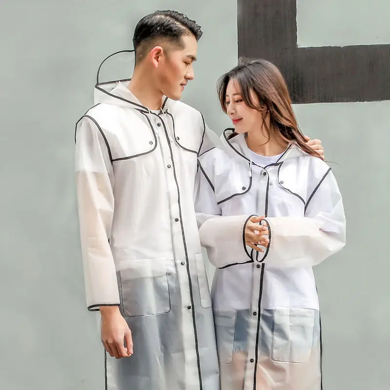 Geekinstyle New Fashion Women's Transparent Eva Plastic Girls Raincoat Travel Waterproof Rainwear Adult Poncho Outdoor Rain Coat
Geekinstyle New Fashion Women's Transparent Eva Plastic Girls Raincoat Travel Waterproof Rainwear Adult Poncho Outdoor Rain Coat