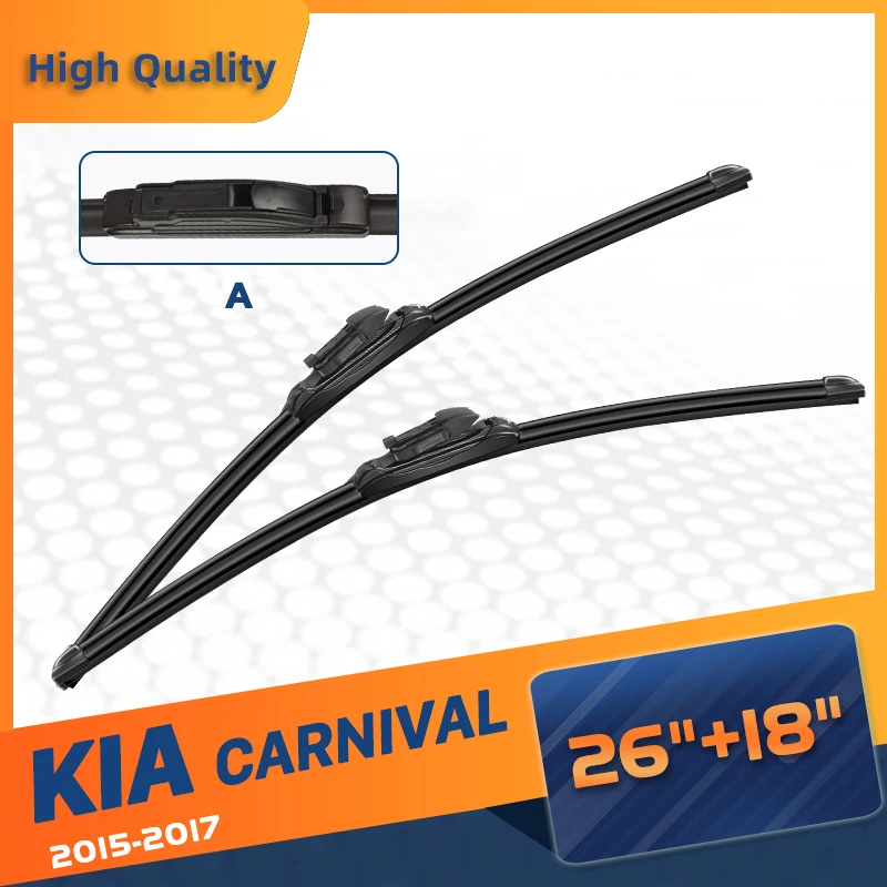 Щетка стеклоочистителя CELANOVA для KIA CARNIVAL 2015-2017, 26 дюймов + 18 дюймов, резиновые стеклоочистители без рамки
Щетка стеклоочистителя CELANOVA для KIA CARNIVAL 2015-2017, 26 дюймов + 18 дюймов, резиновые стеклоочистители без рамки