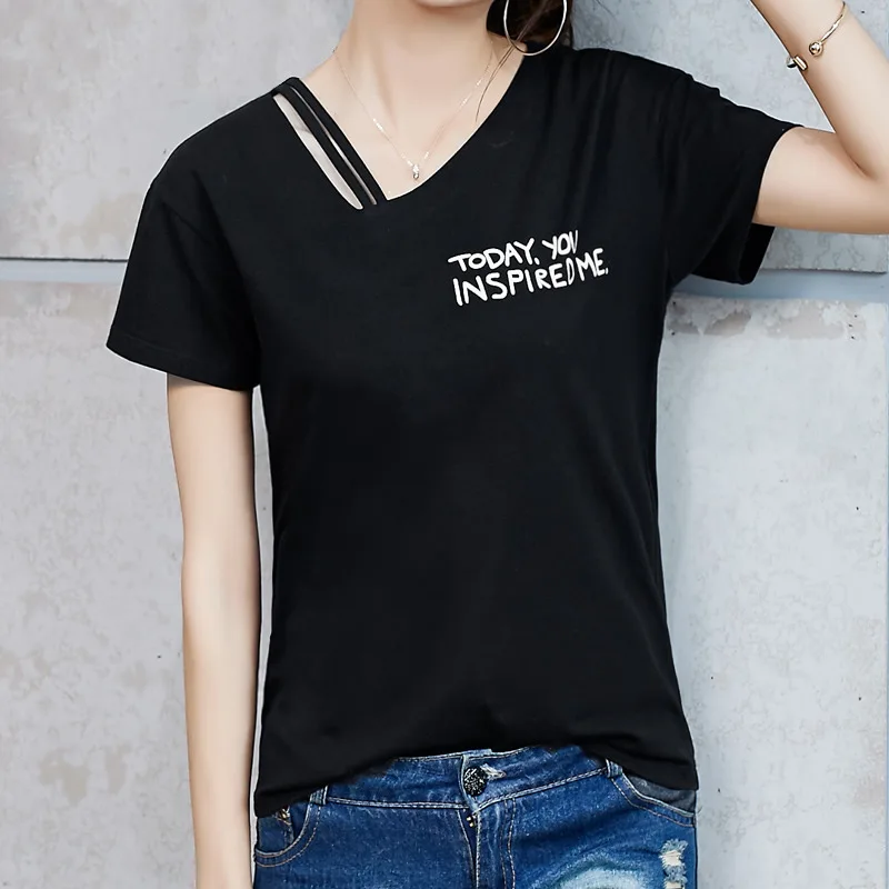Fashion t-shirt women 2020 new short top loose and versatile half-sleeved bottoming shirt one
Fashion t-shirt women 2020 new short top loose and versatile half-sleeved bottoming shirt one