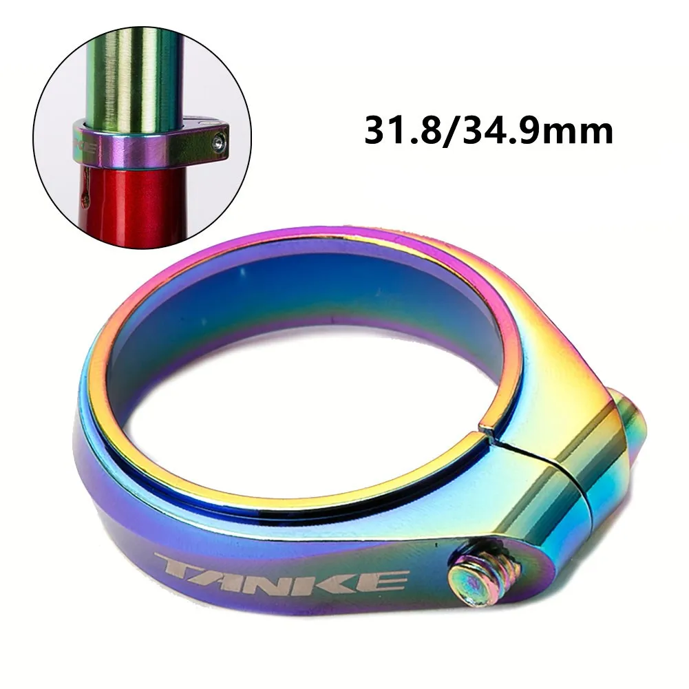TANKE Colorful 31.8/34.9mm Aluminum MTB Road Bike Bicycle Seatpost Clamp Ultralight Cycling Seat Post Clips Mount Accessories
TANKE Colorful 31.8/34.9mm Aluminum MTB Road Bike Bicycle Seatpost Clamp Ultralight Cycling Seat Post Clips Mount Accessories