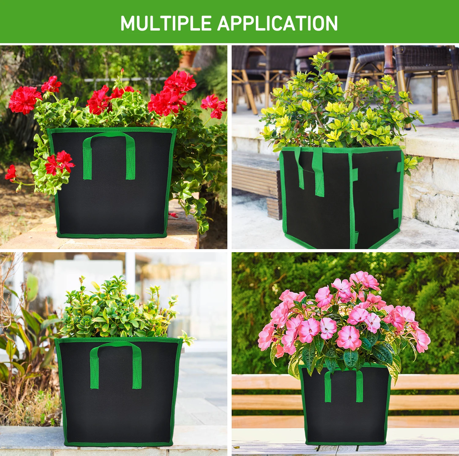 1/3/5/7gallon Square Garden Plant Grow Bag Felt Potato Vegetable Flower Planter Pot Planter Eco-friendly Growing Bags
1/3/5/7gallon Square Garden Plant Grow Bag Felt Potato Vegetable Flower Planter Pot Planter Eco-friendly Growing Bags