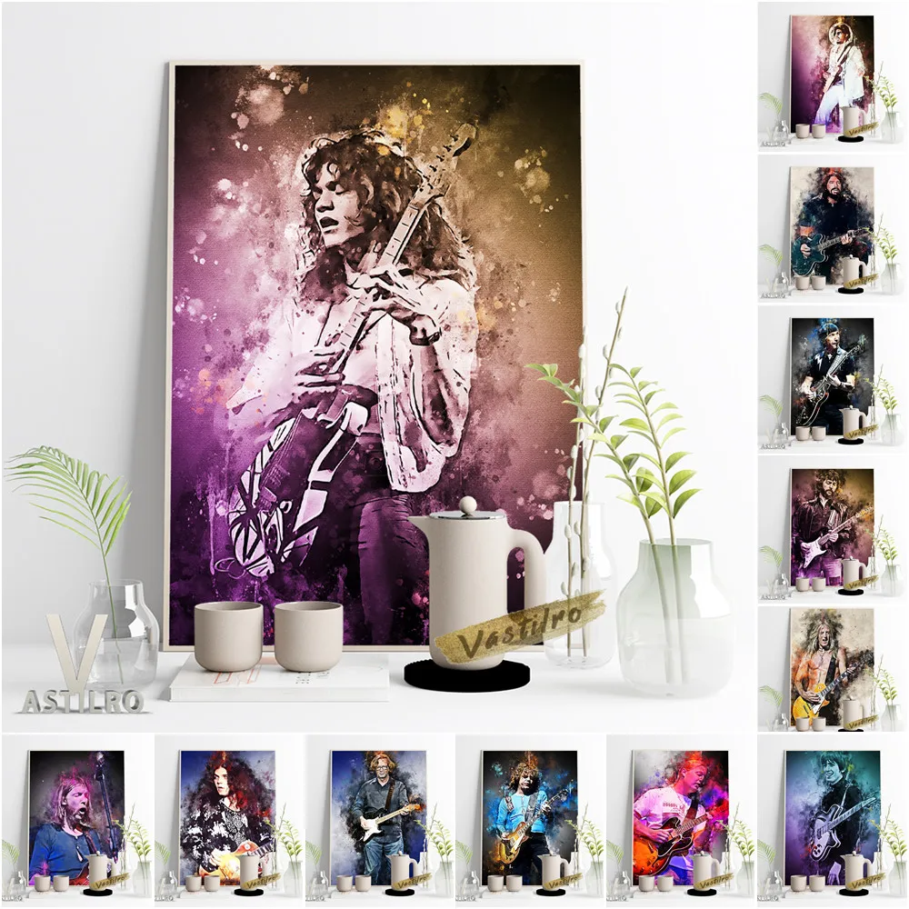 Celebrity Guitarist Watercolor Art Print Poster Fashion Magazine Cover Canvas Painting Music Legends Fans Gift Modern Home Decor
Celebrity Guitarist Watercolor Art Print Poster Fashion Magazine Cover Canvas Painting Music Legends Fans Gift Modern Home Decor