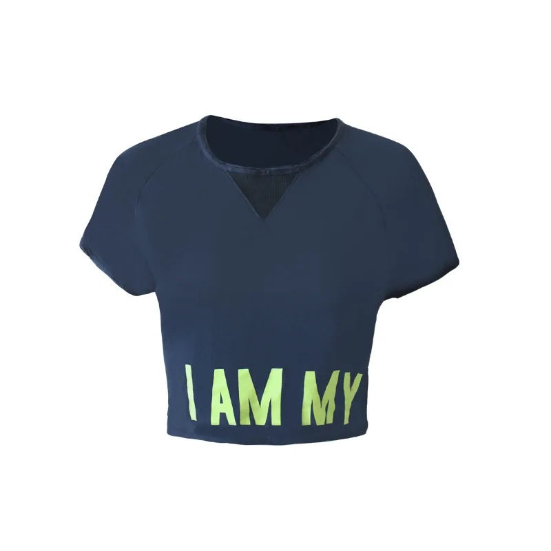 Women Sport Tops Crop Yoga Shirt Loose Fitness Running Short Sleeve T-shirts Letter Print Gymwear Cropped Gym Tops Workout Shirt
Women Sport Tops Crop Yoga Shirt Loose Fitness Running Short Sleeve T-shirts Letter Print Gymwear Cropped Gym Tops Workout Shirt