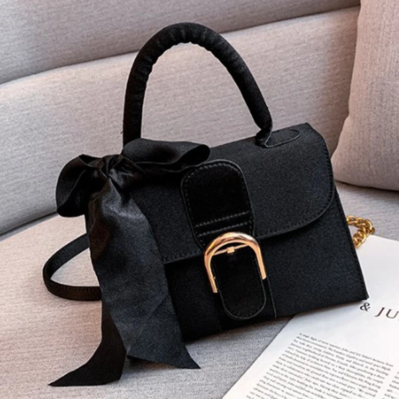 Bow Messenger Bag Lady Chain Bag Lady Fashion Solid Color Single Shoulder Bag Female Handbag
Bow Messenger Bag Lady Chain Bag Lady Fashion Solid Color Single Shoulder Bag Female Handbag