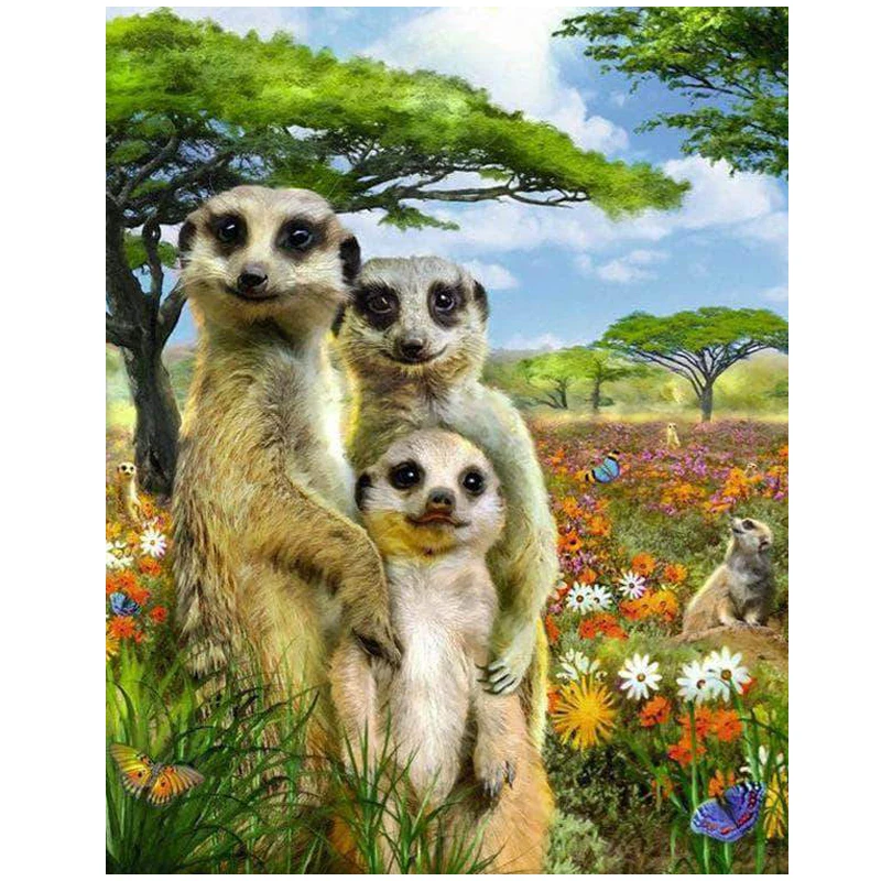 5D Diy Diamond Painting Needlework Full Diamond Africa Cute Meerkats Family Embroidery Cube Rhinestones Decoration MosaicZP-2830
5D Diy Diamond Painting Needlework Full Diamond Africa Cute Meerkats Family Embroidery Cube Rhinestones Decoration MosaicZP-2830
