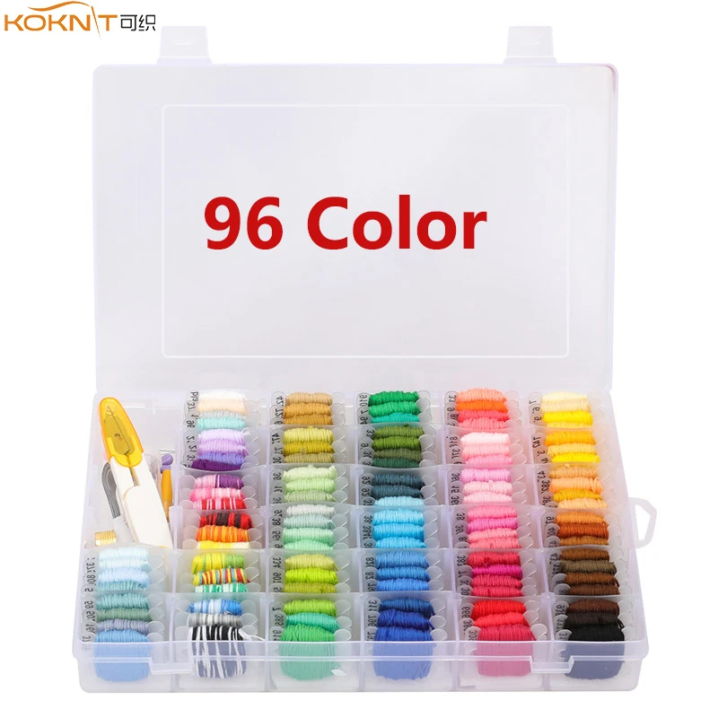 108pcs Embroidery Floss Thread Kits with Organizer Storage Box Finished Winding Floss Bobbins DIY Friendship Bracelets Tools
108pcs Embroidery Floss Thread Kits with Organizer Storage Box Finished Winding Floss Bobbins DIY Friendship Bracelets Tools