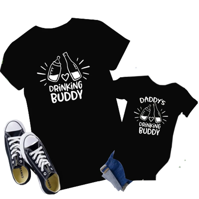

Funny Father Daughter Son Fmaily Matching Shirts Best Dad I Have The Best Dad Ever Kids Baby Bodysuits Gift for Daddy Tshirt