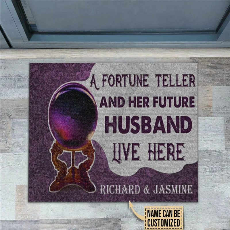 Personalized A Fortune Teller And Her Future Husban Live Here Doormat Non Slip Door Floor Mats Decor Porch Doormat
Personalized A Fortune Teller And Her Future Husban Live Here Doormat Non Slip Door Floor Mats Decor Porch Doormat
