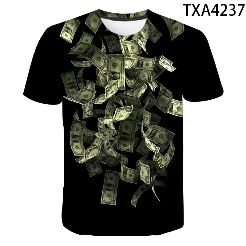 New Dollar T Shirt Men Women Children Money Printed T-shirt Gothic 3D Print Funny Cool Boy Girl Kids Clothing Summer Tops Tees
New Dollar T Shirt Men Women Children Money Printed T-shirt Gothic 3D Print Funny Cool Boy Girl Kids Clothing Summer Tops Tees