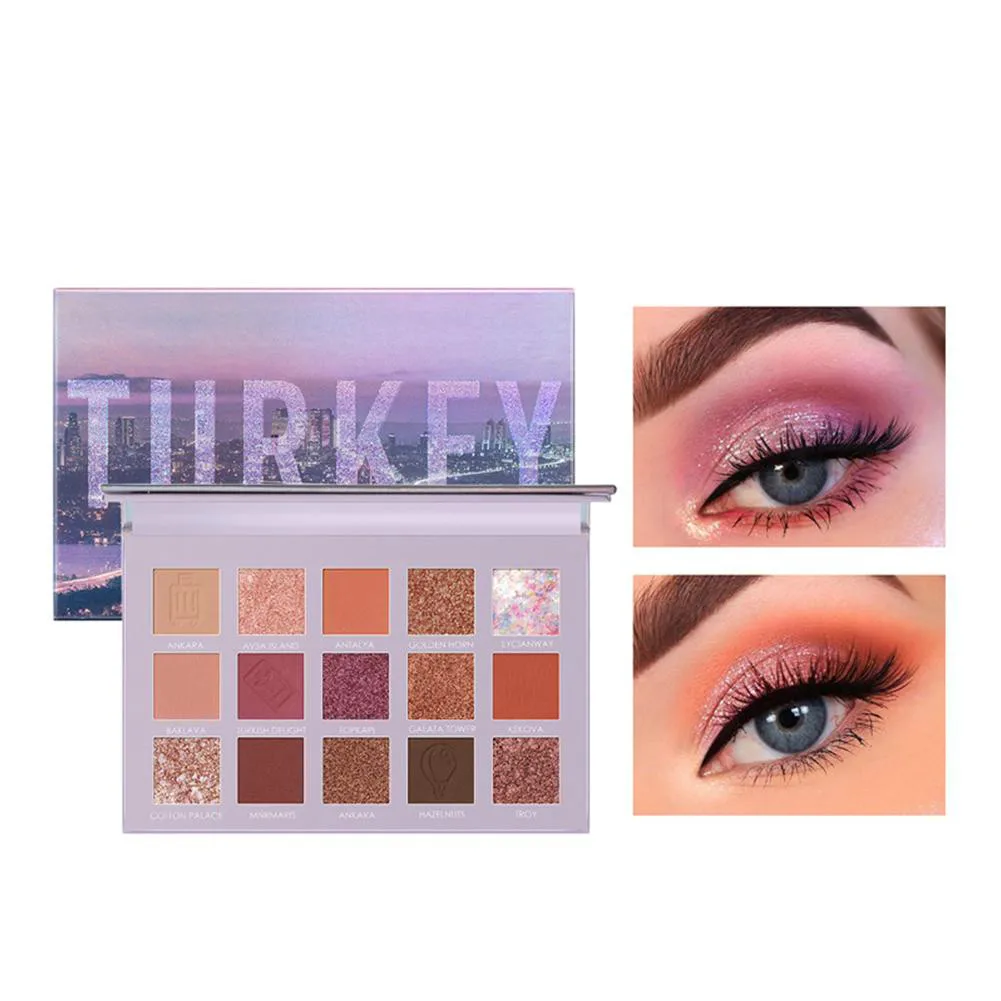 Matte Glitter Eye Shadow 15 Colors Pigment Eye Shadow Palette Waterproof Easy To Wear Pearlescent Make Up Eyeshadow
Matte Glitter Eye Shadow 15 Colors Pigment Eye Shadow Palette Waterproof Easy To Wear Pearlescent Make Up Eyeshadow