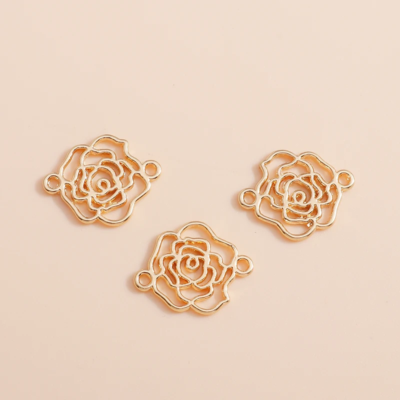 20pcs 17*13mm Double Hole Small Hollow Flower Charms Conector For DIY Jewelry Making Charms Pendants Bracelet Necklace Gift
20pcs 17*13mm Double Hole Small Hollow Flower Charms Conector For DIY Jewelry Making Charms Pendants Bracelet Necklace Gift