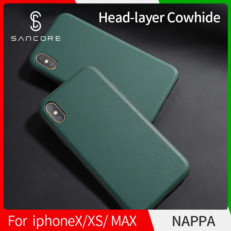 Чехол для телефона SanCore из кожи наппа iPhone X Xs Max Модный Роскошный деловой чехол