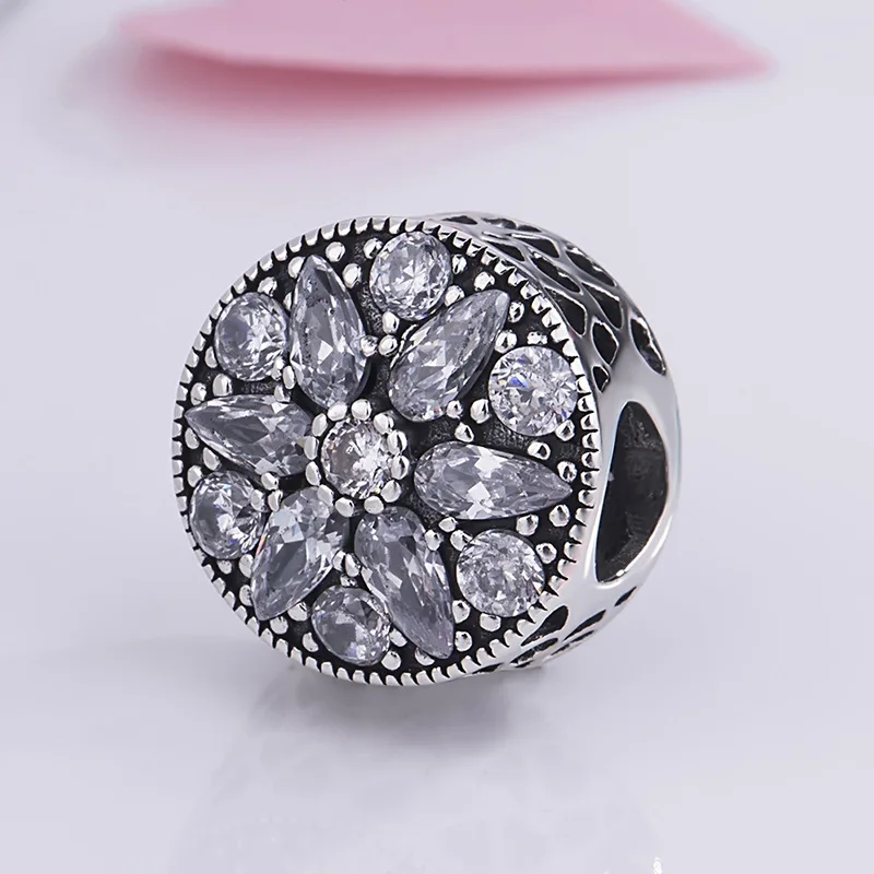 Genuine 925 Sterling Silver Bead Charm Openwork Radiant Bloom With Crystal Beads Fit pandora Bracelet & Necklace Diy Jewelry
Genuine 925 Sterling Silver Bead Charm Openwork Radiant Bloom With Crystal Beads Fit pandora Bracelet & Necklace Diy Jewelry