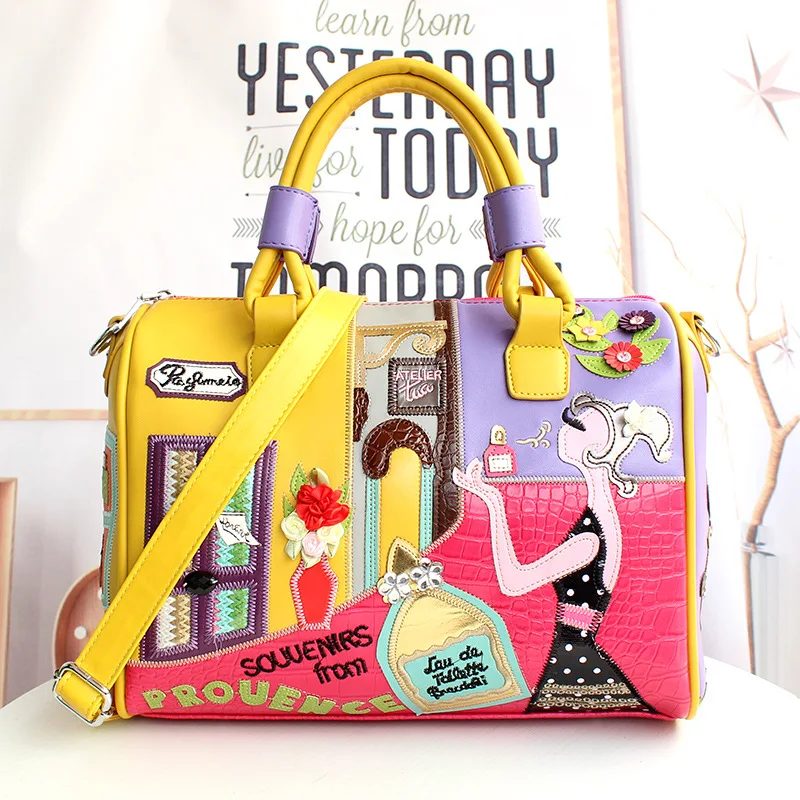 Luxury Fairy Tale Princess Boston Bags Girl Designer Creative Women Handbags Handmade Flower 3D Embroidery Leather Crossbody Bag
Luxury Fairy Tale Princess Boston Bags Girl Designer Creative Women Handbags Handmade Flower 3D Embroidery Leather Crossbody Bag