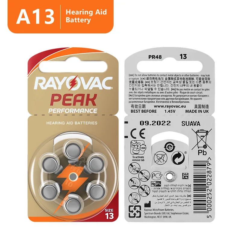 Hearing Aids Battery A13 13A 13 P13 Batteries For Sound Amplifier Listen Device PR48 RAYOVAC PEAK Zinc Air 13 Dropshipping
Hearing Aids Battery A13 13A 13 P13 Batteries For Sound Amplifier Listen Device PR48 RAYOVAC PEAK Zinc Air 13 Dropshipping