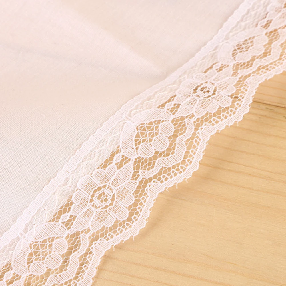 6pcs Daily Cleaning Cotton Blend Petal Border Home Travel Portable Soft Face Skin 25x25cm Gift White Hankies Women Handkerchief
6pcs Daily Cleaning Cotton Blend Petal Border Home Travel Portable Soft Face Skin 25x25cm Gift White Hankies Women Handkerchief