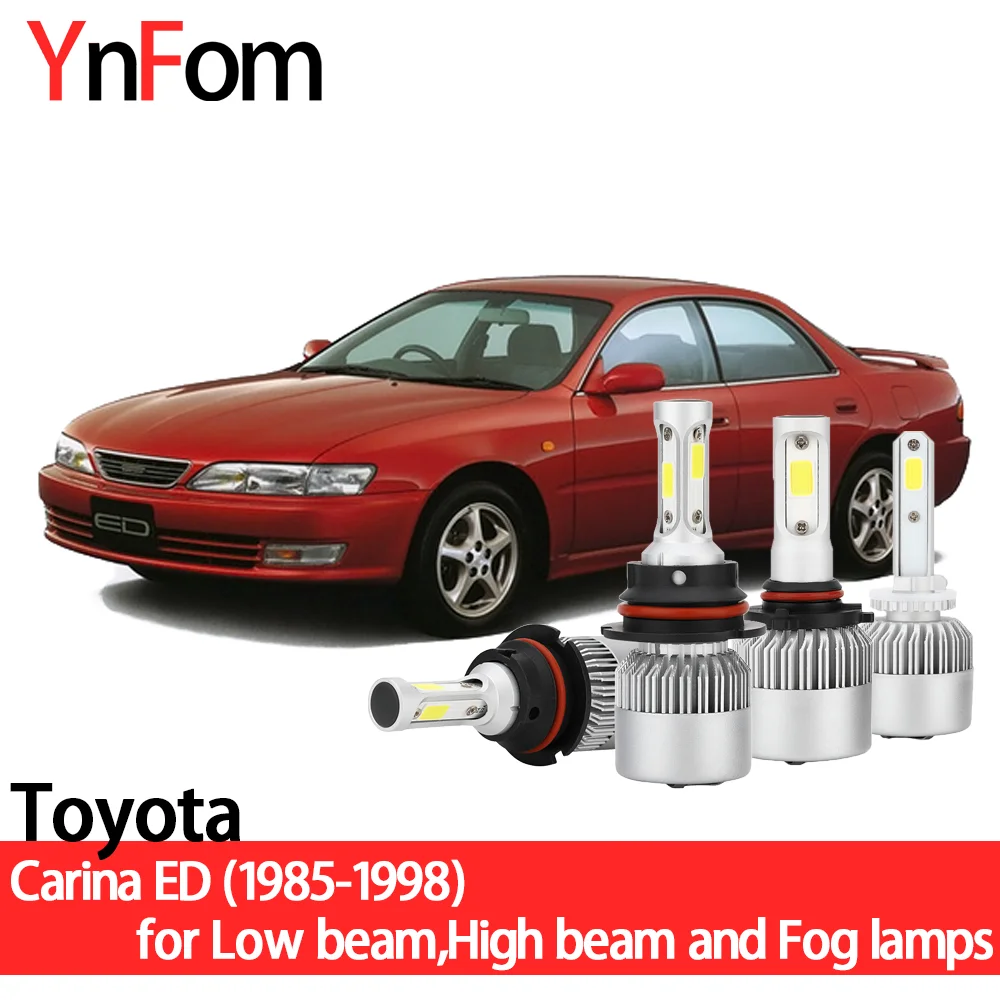 YNFOM LED headlights kit for Toyota Carina ED T200 1985-1998 Low beam,High beam,fog lamp,car accessories,car headlight bulbs
YNFOM LED headlights kit for Toyota Carina ED T200 1985-1998 Low beam,High beam,fog lamp,car accessories,car headlight bulbs