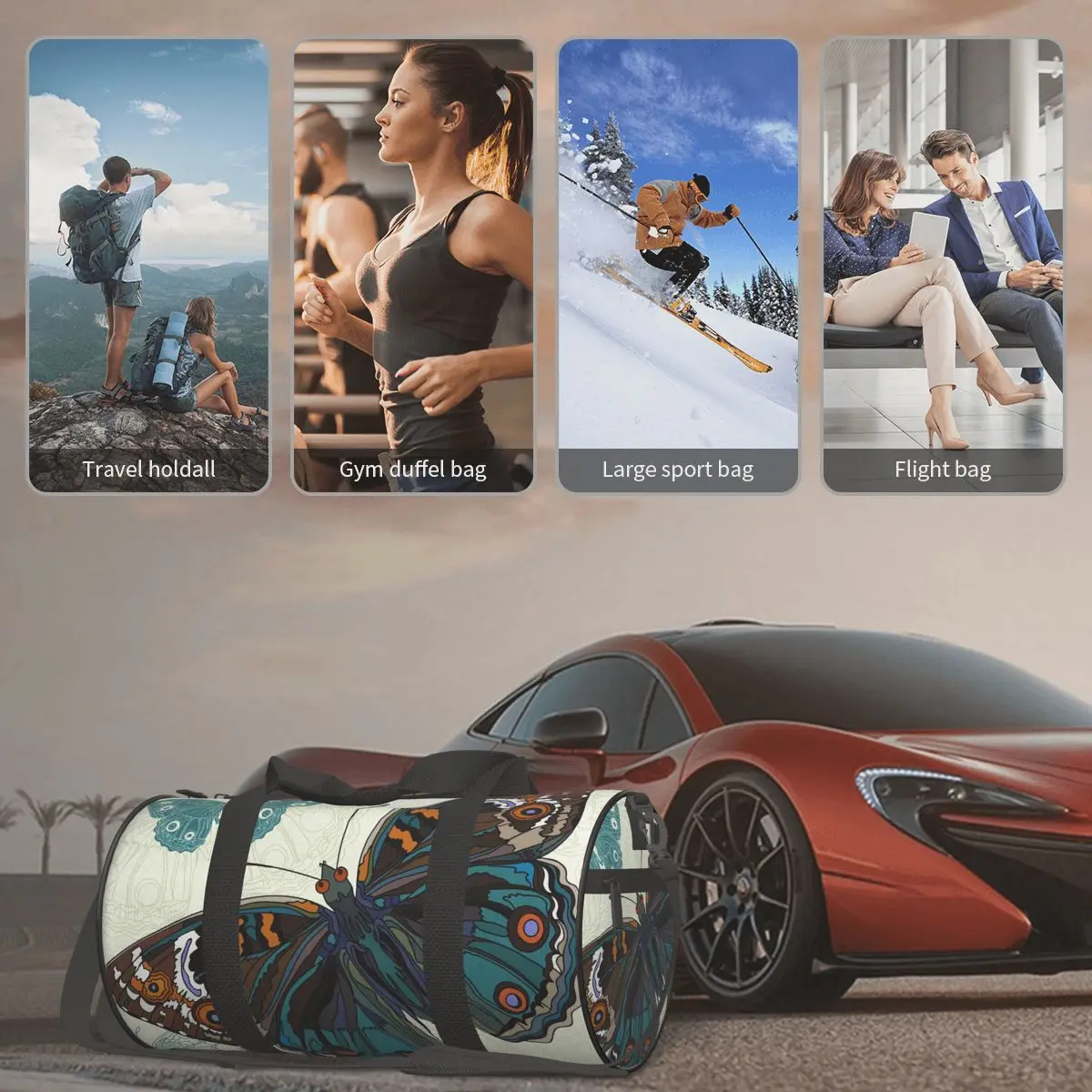 Travel Bag Large Capacity Luggage Duffle Bag Beautiful Butterfly Leisure Handbag Shoulder Bag Overnight Weekend Bag
Travel Bag Large Capacity Luggage Duffle Bag Beautiful Butterfly Leisure Handbag Shoulder Bag Overnight Weekend Bag