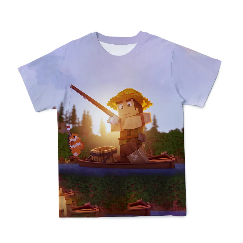 Kids Cartoon Pixel Print Clothes Summer Girls Boys Leisure T-shirt Party Picnic Family Parent-Child Clothes Oversize Kid T Shirt
Kids Cartoon Pixel Print Clothes Summer Girls Boys Leisure T-shirt Party Picnic Family Parent-Child Clothes Oversize Kid T Shirt