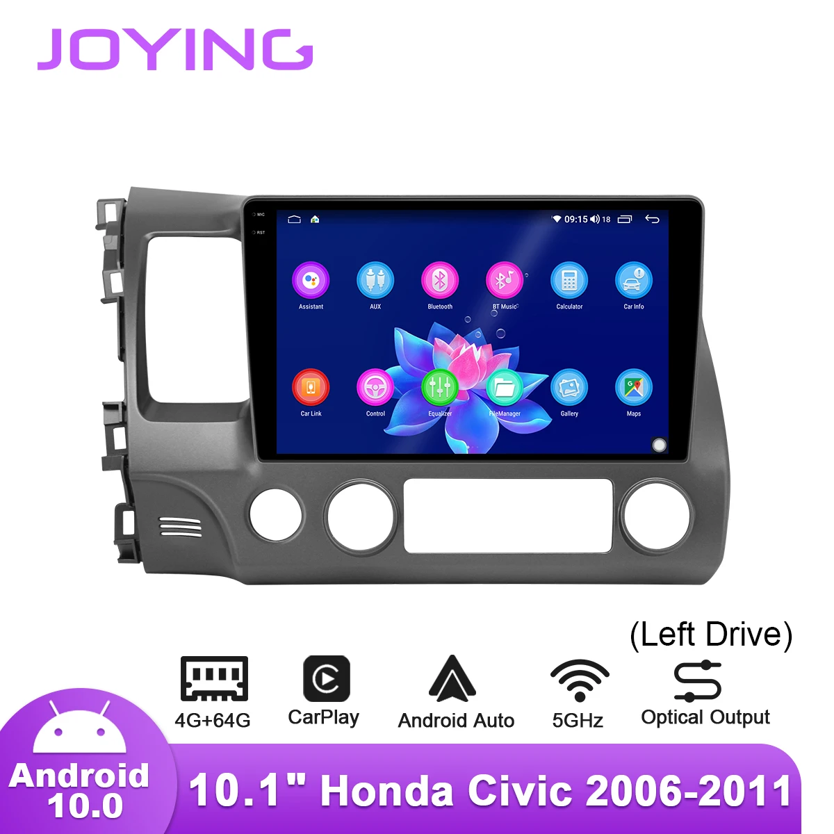 Автомобильная навигационная система Joying Android с IPS-экраном 10 1 дюйма и системой 0