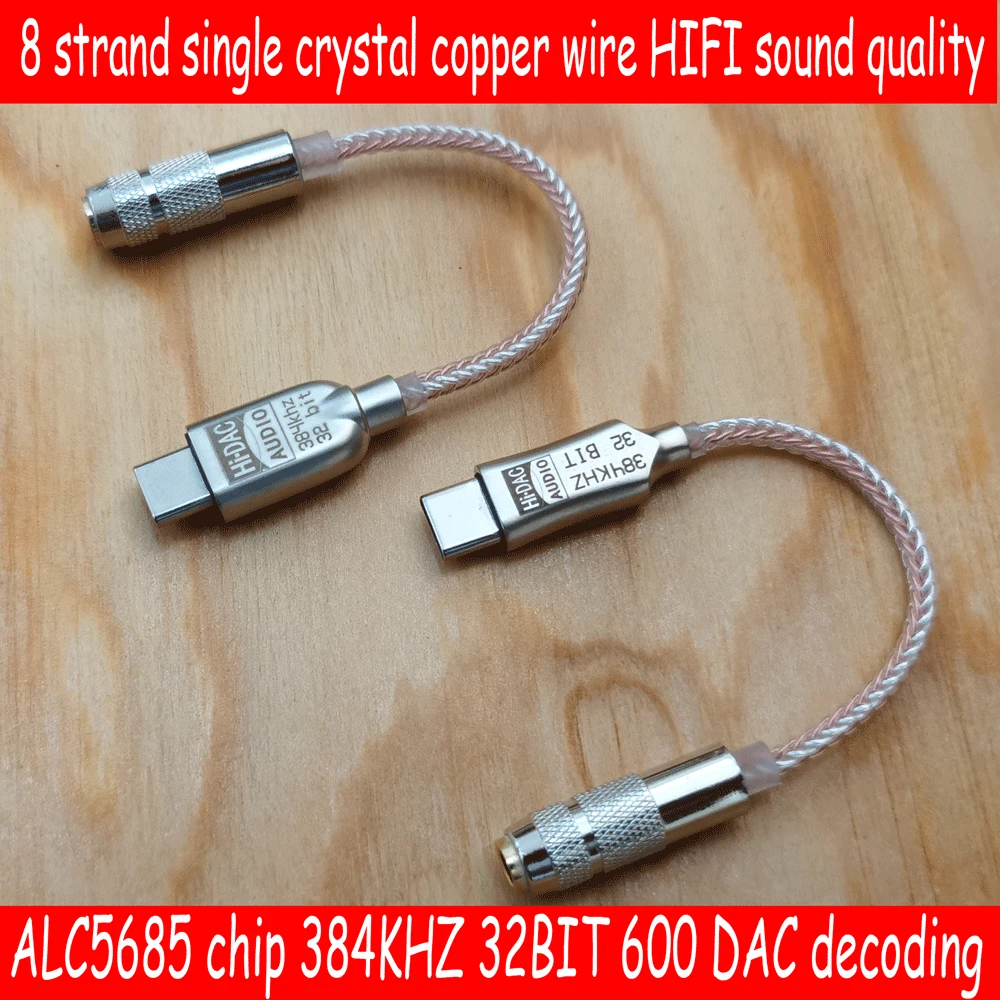 Type C To 3.5mm Jack Audio Adapter HIFI DAC Headset Amplifier Decoder Converter ALC5686 For Mate10 20 30 Pro P10 P20 40
Type C To 3.5mm Jack Audio Adapter HIFI DAC Headset Amplifier Decoder Converter ALC5686 For Mate10 20 30 Pro P10 P20 40