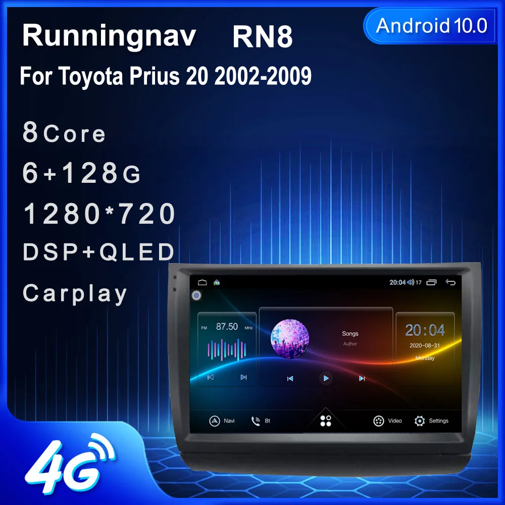 Фото Runningnav для Toyota Prius 20 2002 2009 Android автомобильное радио мультимедийный видеоплеер