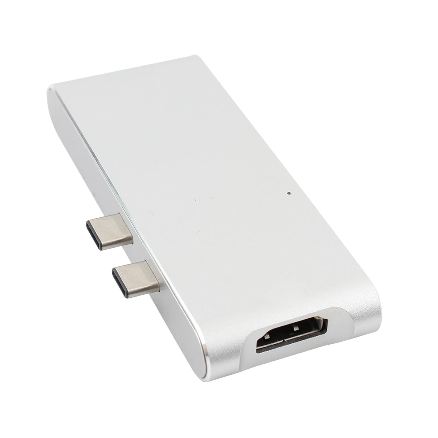YC204 алюминиевый сплав type-C концентратор USB 3 0 4K видео HD выход TF кардридер usb-c