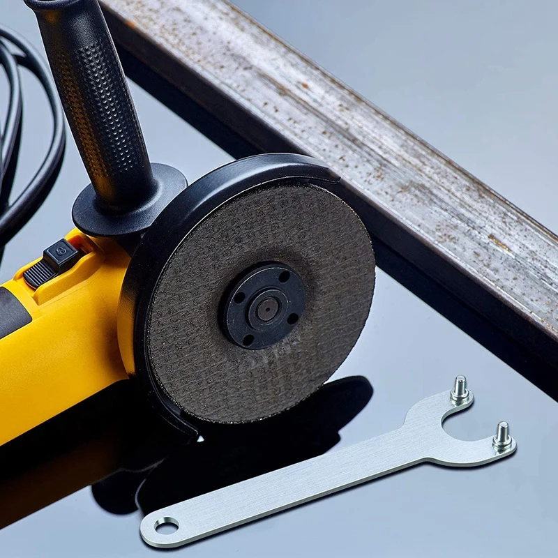 Wrench Kit Flange Lock Nut Angle Grinder Spanner Wrench Metal Silver Black Nuts Tool Set for Replacing Discs
Wrench Kit Flange Lock Nut Angle Grinder Spanner Wrench Metal Silver Black Nuts Tool Set for Replacing Discs