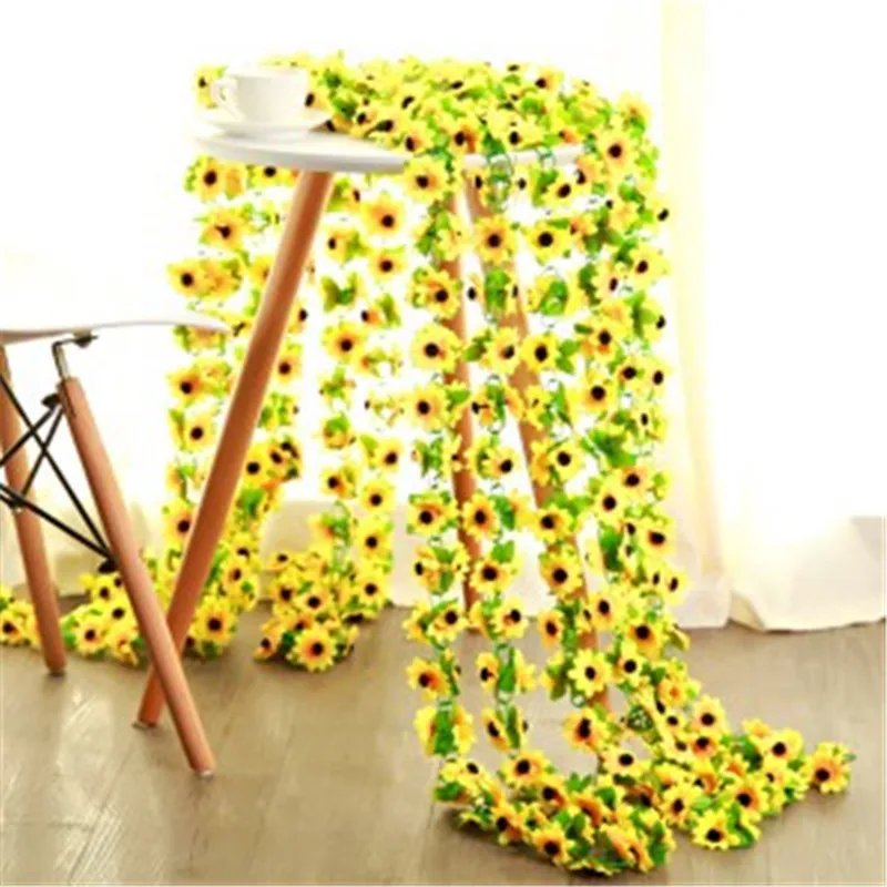 Artificial Yellow Sunflower Garland Flower Vine Wedding Floral Arch Decor Silk Flower Decoration
Artificial Yellow Sunflower Garland Flower Vine Wedding Floral Arch Decor Silk Flower Decoration