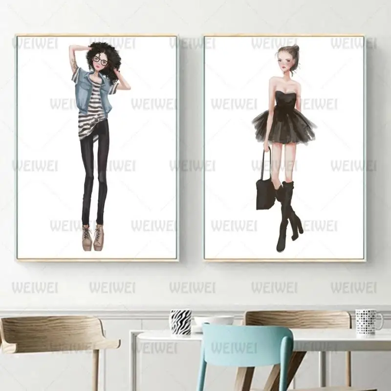 Modern Style Fashion Model Girl Frameles Poster Home Residential Bedroom Decoration Living Room Canvas Painting Hd Print
Modern Style Fashion Model Girl Frameles Poster Home Residential Bedroom Decoration Living Room Canvas Painting Hd Print