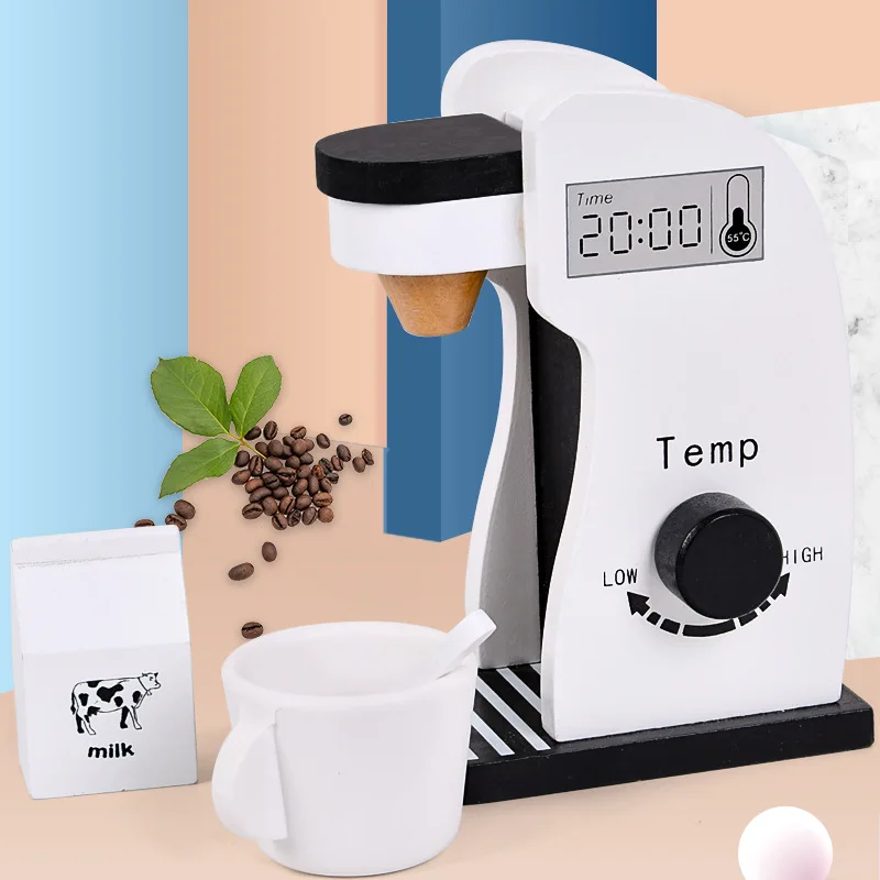 Kids Wooden Pretend Play Sets Simulation Toasters Bread Maker Coffee Machine Baking Game Kitchen Role Toys Early Educational Toy
Kids Wooden Pretend Play Sets Simulation Toasters Bread Maker Coffee Machine Baking Game Kitchen Role Toys Early Educational Toy