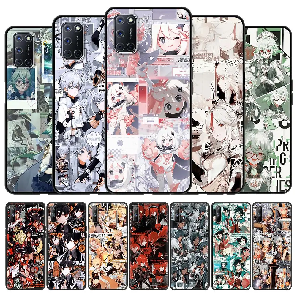 Genshin Impact Game Phone Case for Realme C3 6 5 7 Pro XT X50 C11 C20 Cover for Oppo A52 A9 Find x2 lite A53 Black Shell
Genshin Impact Game Phone Case for Realme C3 6 5 7 Pro XT X50 C11 C20 Cover for Oppo A52 A9 Find x2 lite A53 Black Shell