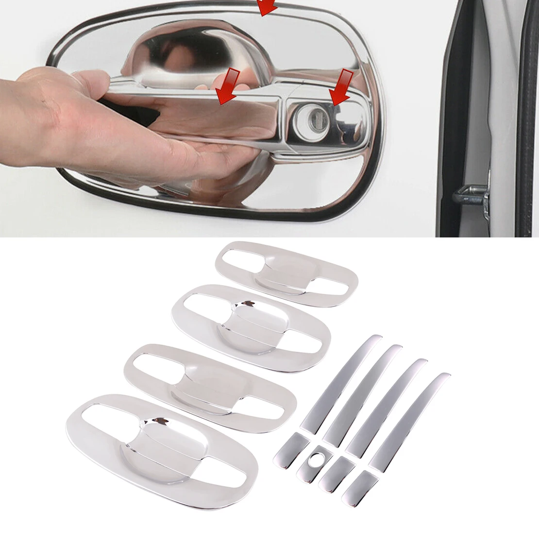 Car Door Handle Cup Bowl Cover Trim sticker Fit For Toyota Sienna MK3 XL30 2011 2012 2013 2014 2015 2016 2017 2018 2019 2020 
Car Door Handle Cup Bowl Cover Trim sticker Fit For Toyota Sienna MK3 XL30 2011 2012 2013 2014 2015 2016 2017 2018 2019 2020