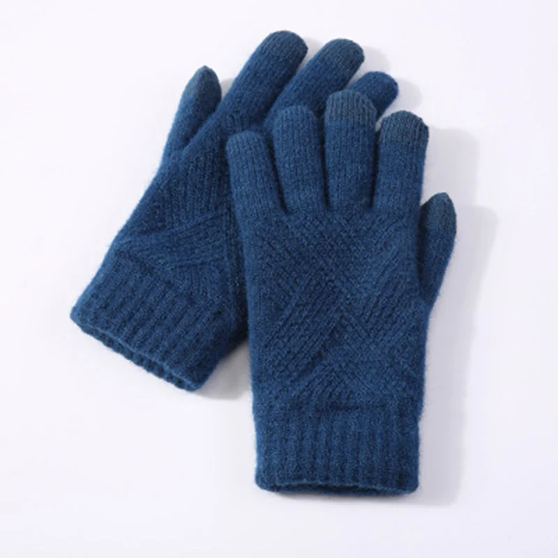 Warm Female Winter Knitted Full Finger Gloves Men Solid Woolen Touch Screen Mittens Women Thick Warm Cycling Driving Gloves H46
Warm Female Winter Knitted Full Finger Gloves Men Solid Woolen Touch Screen Mittens Women Thick Warm Cycling Driving Gloves H46