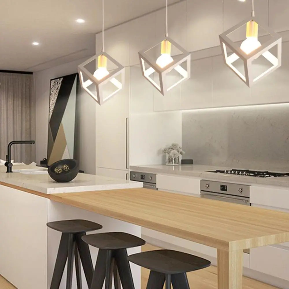 E27 Bulb Cage Guard Ceiling Square Lamp Shade For Home Light Fitting Bar W/Cable
E27 Bulb Cage Guard Ceiling Square Lamp Shade For Home Light Fitting Bar W/Cable
