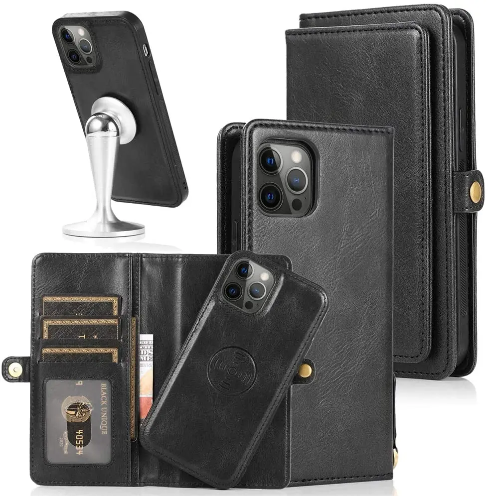 Detachable Phone Case for iPhone 12 Vegan Leather Folio Card Holder Magnetic Cover for iPhone 11 Pro Max 13 Mini XR 7 8 Funda
Detachable Phone Case for iPhone 12 Vegan Leather Folio Card Holder Magnetic Cover for iPhone 11 Pro Max 13 Mini XR 7 8 Funda
