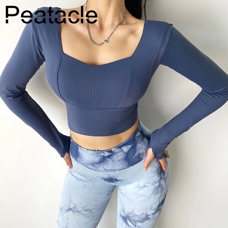 Peatacle Yoga Clothes with Chest Pads Women's Sports Tight Fitted Tops Running Quick Dry T-shirt Long Sleeve Fitness
Peatacle Yoga Clothes with Chest Pads Women's Sports Tight Fitted Tops Running Quick Dry T-shirt Long Sleeve Fitness