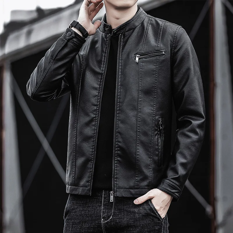Мужская повседневная Байкерская кожаная куртка, облегающие топы, верхняя одежда, красивая Молодежная куртка из искусственной кожи с воротн...
Мужская повседневная Байкерская кожаная куртка, облегающие топы, верхняя одежда, красивая Молодежная куртка из искусственной кожи с воротн...