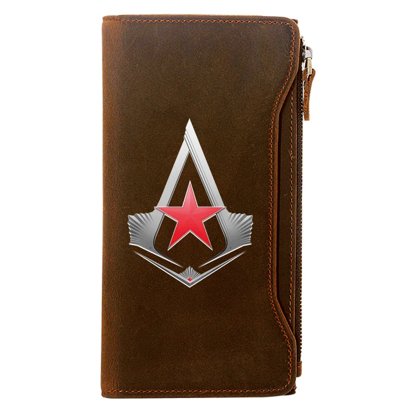 Cool Assassin Red Star Design Genuine Leather Wallet Men Long Purse
Cool Assassin Red Star Design Genuine Leather Wallet Men Long Purse