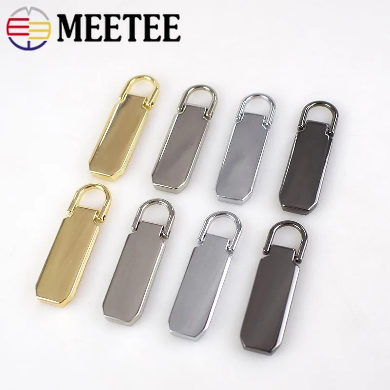 4pcs 41x12mm Detachable Metal Zipper Puller for 5# Sliders Pull Tab Repair Kits DIY Sewing Craft | Дом и сад