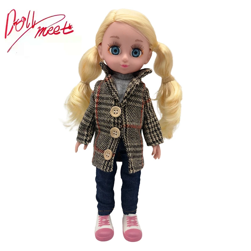 Fashion Kawaii Baby Mini Dolls For Girls 32 cm 1/6 Doll Full Set With Comb Princess Female Body Curly Hair Action Figure Toys
Fashion Kawaii Baby Mini Dolls For Girls 32 cm 1/6 Doll Full Set With Comb Princess Female Body Curly Hair Action Figure Toys