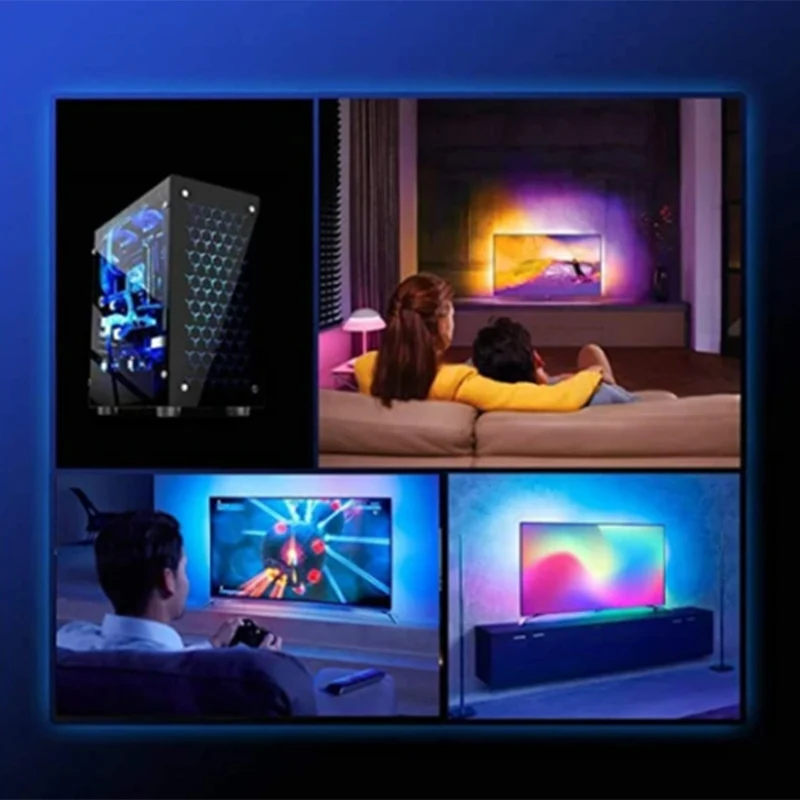 DIY TV PC Dream Screen USB LED Strip HDTV Computer Monitor Backlight Addressable LED Strip Full Set K9Store
DIY TV PC Dream Screen USB LED Strip HDTV Computer Monitor Backlight Addressable LED Strip Full Set K9Store