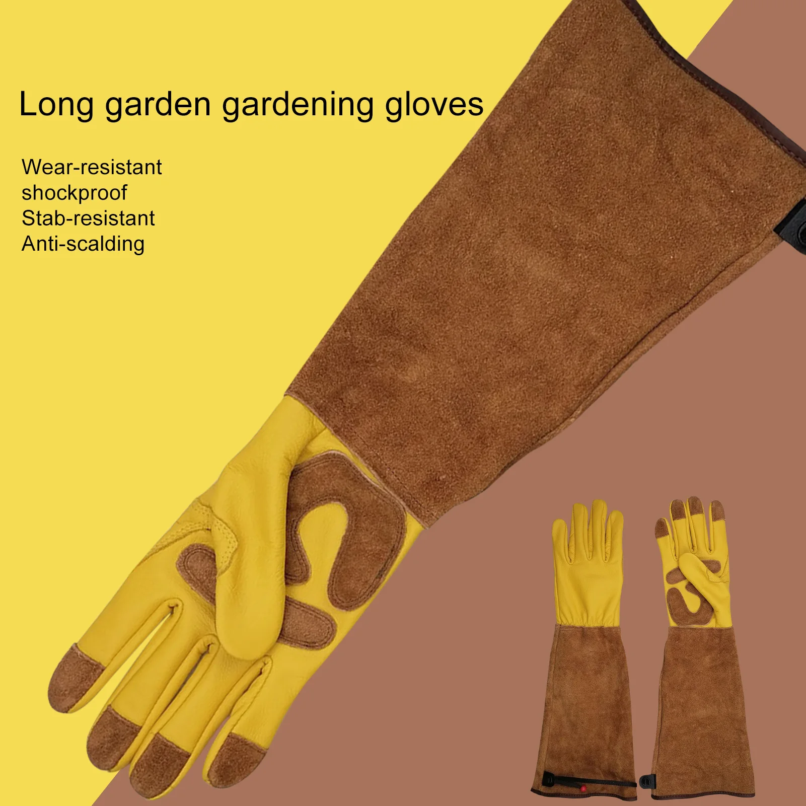 1 Pair Heavy Duty Gardening Gloves Rose Pruning Gauntlet Gloves Thorn Proof Long Sleeve Scalding Work Welding Garden beneficial
1 Pair Heavy Duty Gardening Gloves Rose Pruning Gauntlet Gloves Thorn Proof Long Sleeve Scalding Work Welding Garden beneficial