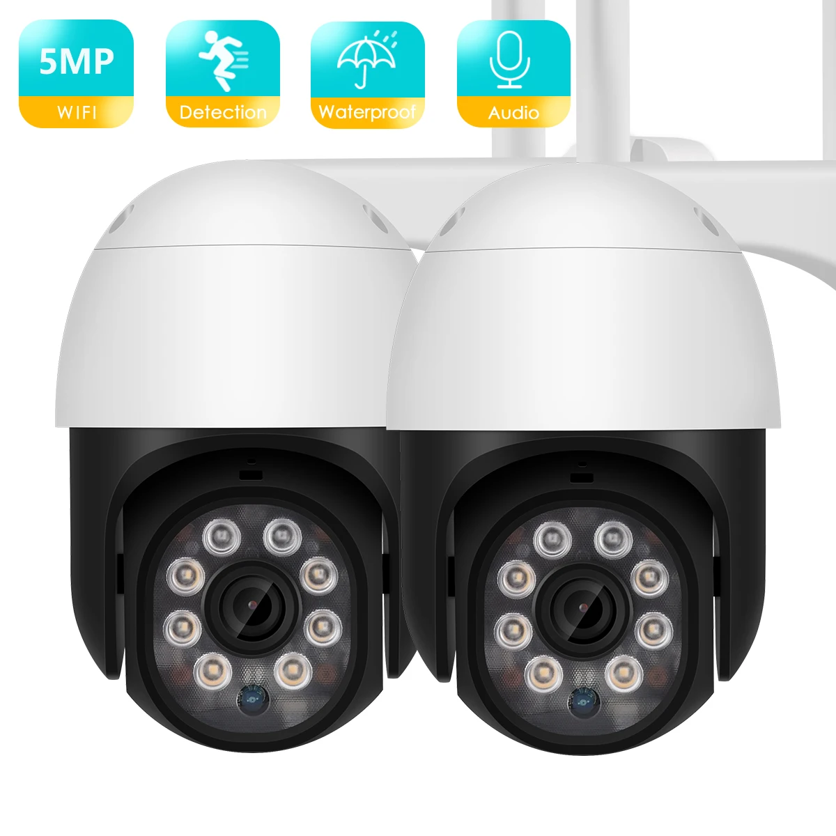 BESDER 5MP PTZ Outdoor Wifi IP Camera 1080P Speed Dome AI Security Camera Wireless Audio 2MP CCTV Waterproof IR Color Night IPC
BESDER 5MP PTZ Outdoor Wifi IP Camera 1080P Speed Dome AI Security Camera Wireless Audio 2MP CCTV Waterproof IR Color Night IPC