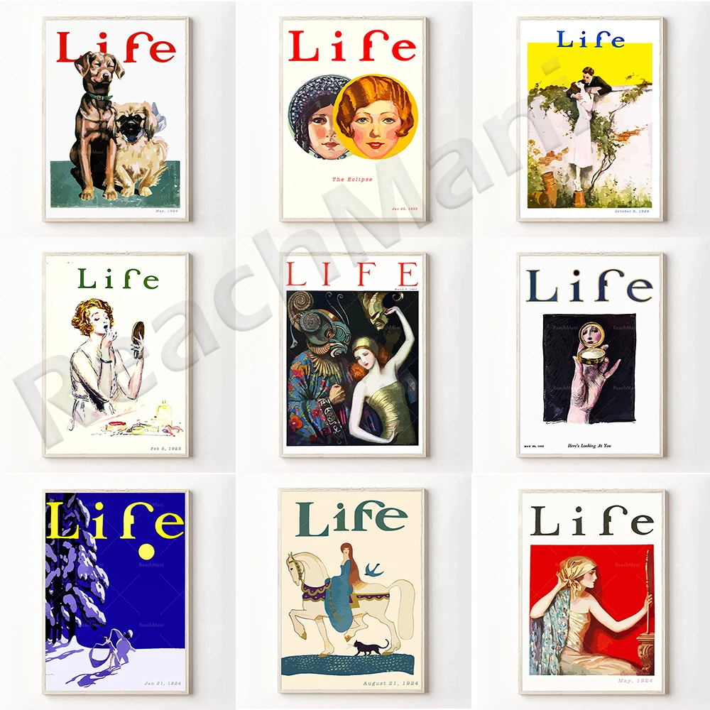 Retro life magazine cover poster, life art prints, decorative canvas printing wall home unique gifts, fashion retro
Retro life magazine cover poster, life art prints, decorative canvas printing wall home unique gifts, fashion retro